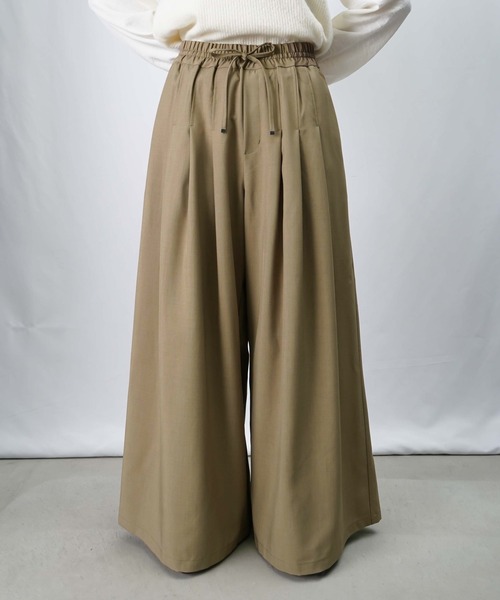 LUCA/LADY LUCK LUCA（ルカ/レディラックルカ）の「LC/LLL タックバギーパンツ/マキシフレアパンツ（その他パンツ・レディース・チャコールグレー/ブラック/モカ・FREE）」の21枚目の写真