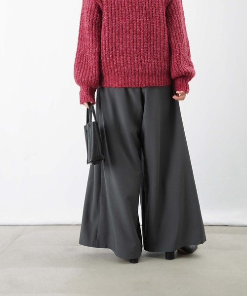 LUCA/LADY LUCK LUCA（ルカ/レディラックルカ）の「LC/LLL タックバギーパンツ/マキシフレアパンツ（その他パンツ・レディース・チャコールグレー/ブラック/モカ・FREE）」の13枚目の写真