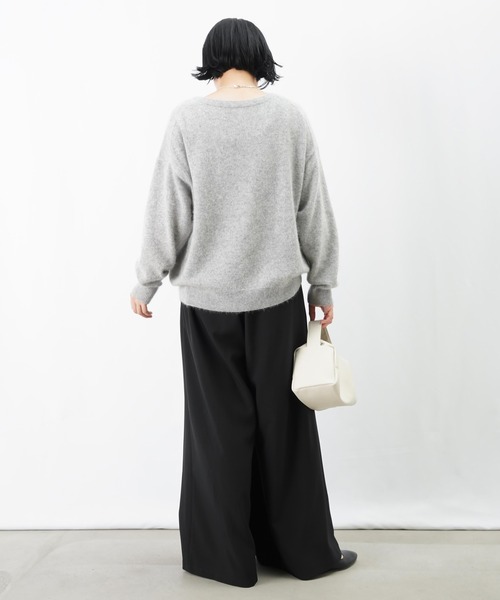 LUCA/LADY LUCK LUCA（ルカ/レディラックルカ）の「LC/LLL タックバギーパンツ/マキシフレアパンツ（その他パンツ・レディース・チャコールグレー/ブラック/モカ・FREE）」の7枚目の写真