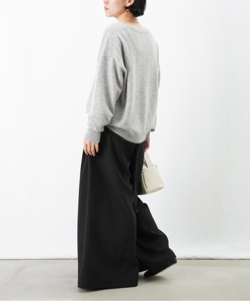 LUCA/LADY LUCK LUCA（ルカ/レディラックルカ）の「LC/LLL タックバギーパンツ/マキシフレアパンツ（その他パンツ・レディース・チャコールグレー/ブラック/モカ・FREE）」の6枚目の写真