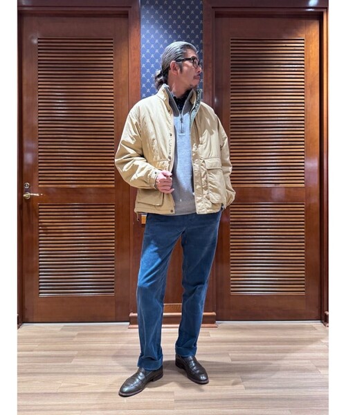 BROOKS BROTHERS(ブルックスブラザーズ)の「◆オンラインストア限定◆ ナイロン ショートパッファー ジップジャケット(ブルゾン・メンズ・ベージュ/ネイビー・LARGE/MEDIUM/SMALL)」の11枚目の写真