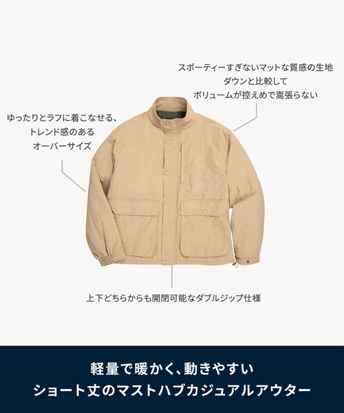 BROOKS BROTHERS(ブルックスブラザーズ)の「◆オンラインストア限定◆ ナイロン ショートパッファー ジップジャケット(ブルゾン・メンズ・ベージュ/ネイビー・LARGE/MEDIUM/SMALL)」の13枚目の写真