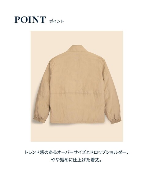 BROOKS BROTHERS(ブルックスブラザーズ)の「◆オンラインストア限定◆ ナイロン ショートパッファー ジップジャケット(ブルゾン・メンズ・ベージュ/ネイビー・LARGE/MEDIUM/SMALL)」の15枚目の写真