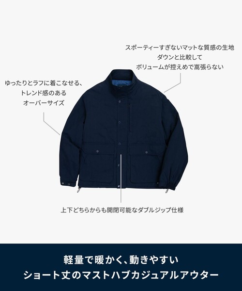 BROOKS BROTHERS(ブルックスブラザーズ)の「◆オンラインストア限定◆ ナイロン ショートパッファー ジップジャケット(ブルゾン・メンズ・ベージュ/ネイビー・LARGE/MEDIUM/SMALL)」の3枚目の写真