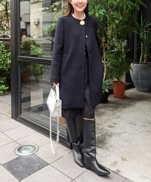 NOLLEY’S（ノーリーズ）の「ウォッシャブルフラノ風ハーフパンツ（その他パンツ・レディース・ブラック/ブラック系その他3・36/38）」の3枚目の写真