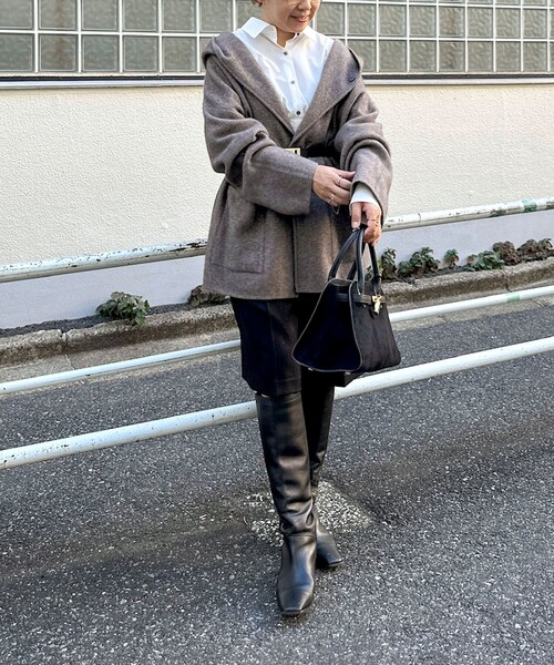 NOLLEY’S（ノーリーズ）の「ウォッシャブルフラノ風ハーフパンツ（その他パンツ・レディース・ブラック/ブラック系その他3・36/38）」の6枚目の写真