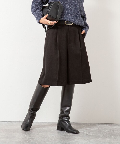 NOLLEY’S（ノーリーズ）の「ウォッシャブルフラノ風ハーフパンツ（その他パンツ・レディース・ブラック/ブラック系その他3・36/38）」の11枚目の写真