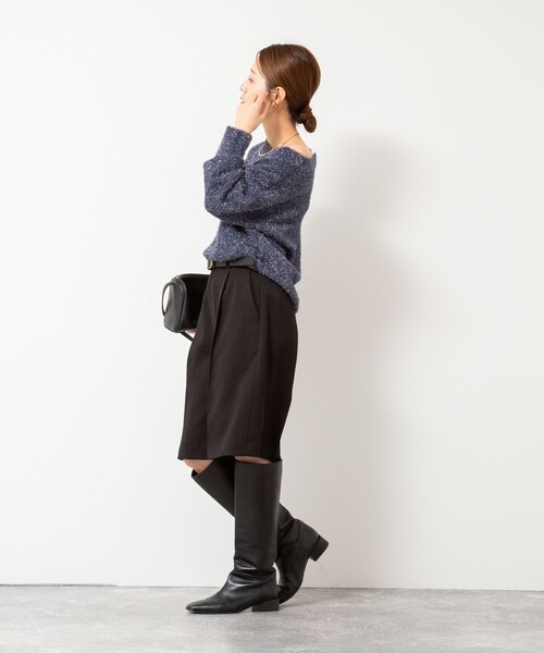 NOLLEY’S（ノーリーズ）の「ウォッシャブルフラノ風ハーフパンツ（その他パンツ・レディース・ブラック/ブラック系その他3・36/38）」の13枚目の写真