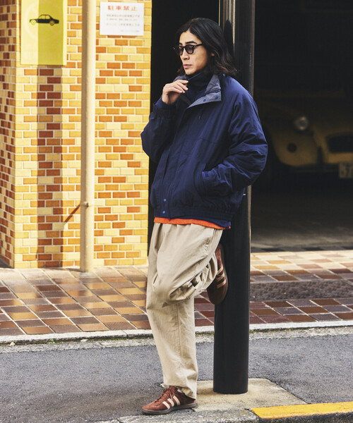 qualite バックプリーツナイロンブルゾン FREAK'S STORE（フリークスストア） ナイロンブルゾン SMALL ベージュ