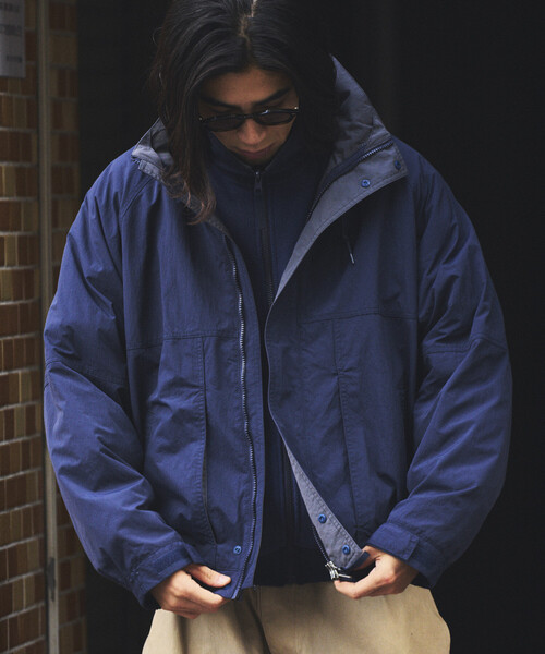 セール】3WAY ビッグシルエット ナイロン フリース ジップブルゾン
