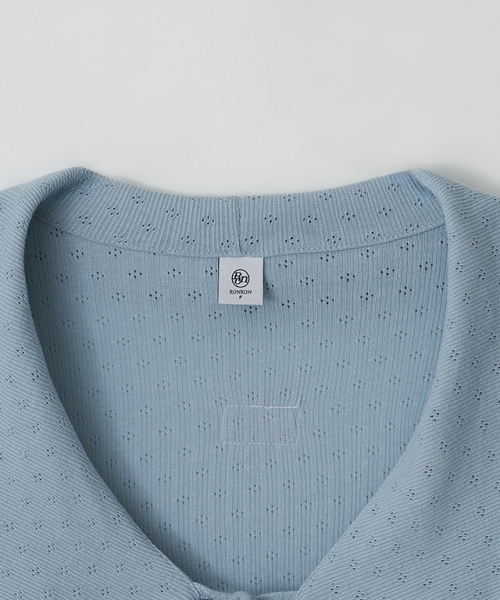 RONRON(ロンロン)の「PENDANT SAILOR FRILL EYELET CARDIGAN SOFT BLUE(カーディガン/ボレロ・レディース・その他・FREE)」の3枚目の写真