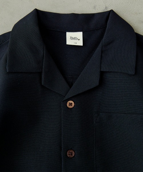 Fluffy BROTHERS（フラッフィーブラザーズ）の「開襟シャツ（シャツ/ブラウス・キッズ・アイボリー系/ブラック・80/90/100/110/140/150/120/130）」の5枚目の写真