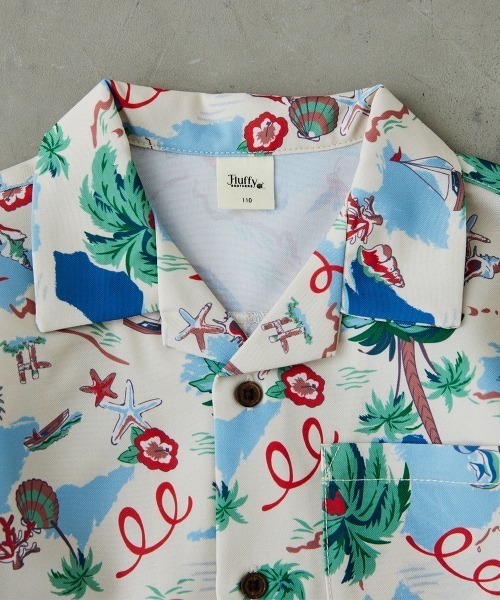 Fluffy BROTHERS（フラッフィーブラザーズ）の「開襟シャツ（シャツ/ブラウス・キッズ・アイボリー系/ブラック・80/90/100/110/140/150/120/130）」の10枚目の写真