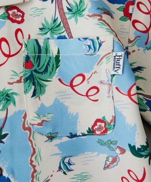 Fluffy BROTHERS（フラッフィーブラザーズ）の「開襟シャツ（シャツ/ブラウス・キッズ・アイボリー系/ブラック・80/90/100/110/140/150/120/130）」の11枚目の写真