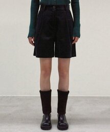 CORDUROY BERMUDA PANTS_BLACK NAVY