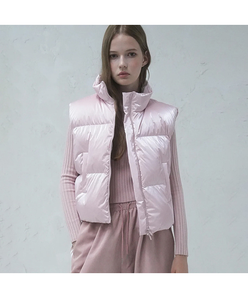 AVANDRESS（アバンドレス ）の「Siberia Duck Stella Crop Vest PINK