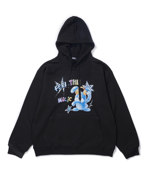 GAKKAI UNIONS(ガッカイユニオンズ)の「バーニーフィル フードパーカー ブラック(パーカー・レディース・その他・SMALL/MEDIUM/LARGE/X-LARGE)」の2枚目の写真