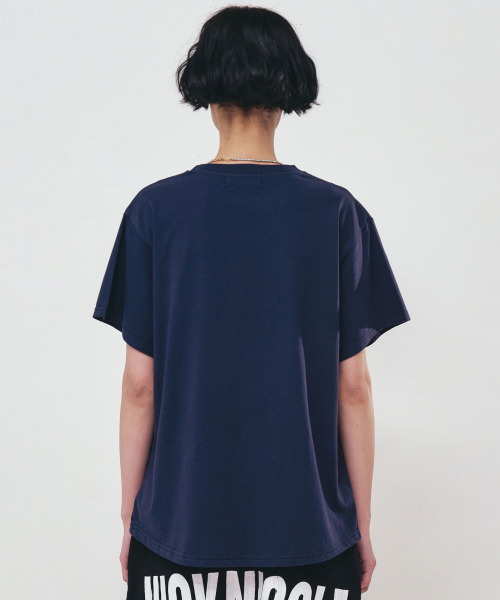 NICK&NICOLE（ニックアンドニコール）の「BIG ROSE SLEEVE TOP_NAVY WHITE（Tシャツ/カットソー・レディース・その他・FREE）」の3枚目の写真