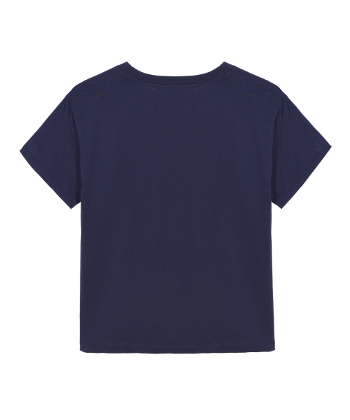 NICK&NICOLE（ニックアンドニコール）の「BIG ROSE SLEEVE TOP_NAVY WHITE（Tシャツ/カットソー・レディース・その他・FREE）」の5枚目の写真