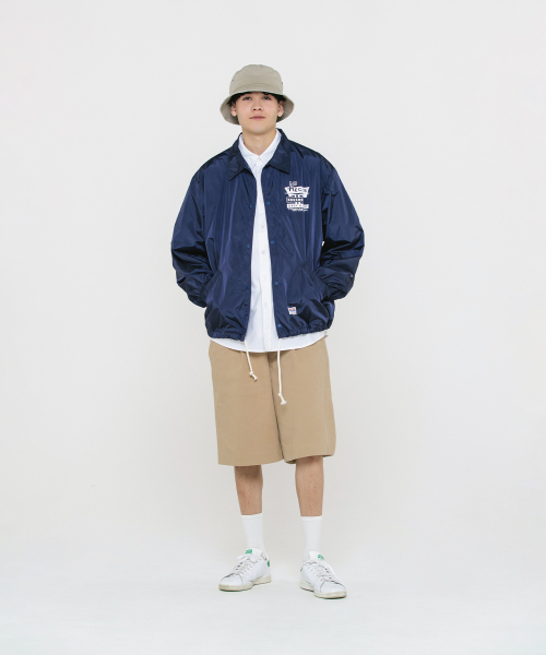 AECA(エイカ)の「AECA RECORD SHOP NYLON COACH JACKET-NAVY(ナイロンジャケット・メンズ・その他・MEDIUM/LARGE/SMALL)」の6枚目の写真