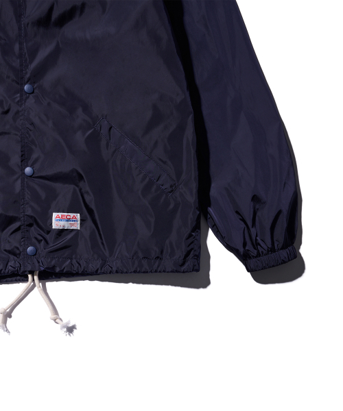AECA(エイカ)の「AECA RECORD SHOP NYLON COACH JACKET-NAVY(ナイロンジャケット・メンズ・その他・MEDIUM/LARGE/SMALL)」の9枚目の写真