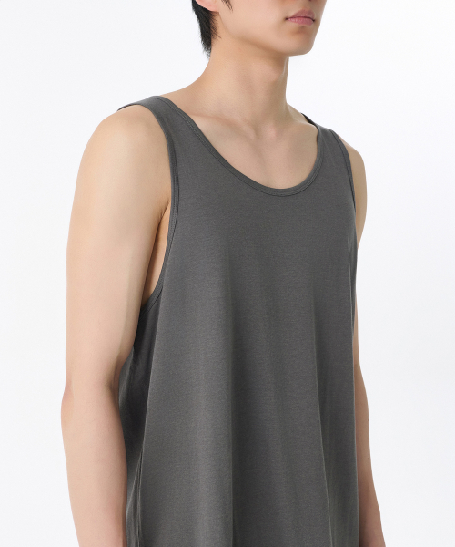 MUSINSA STANDARD（ムシンサスタンダード）の「リラックスドCRタンクトップ[ガンメタル]（Tシャツ/カットソー・メンズ・その他・MEDIUM/LARGE/X-LARGE/XX-LARGE/XXX-LARGE/SMALL）」の3枚目の写真