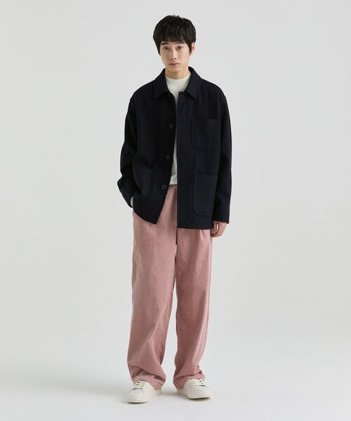 MUSINSA STANDARD（ムシンサスタンダード）の「ワンタックワイドコーデュロイバンディングパンツ [ダスティピンク]（その他パンツ・メンズ・その他・40/38/28/42/36/34/32/30/26）」の9枚目の写真