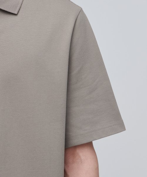 MUSINSA STANDARD(ムシンサスタンダード)の「スリットネックピケポロシャツ【ダスティベージュ】(ポロシャツ・メンズ・その他・SMALL/MEDIUM/LARGE/X-LARGE/XX-LARGE)」の6枚目の写真