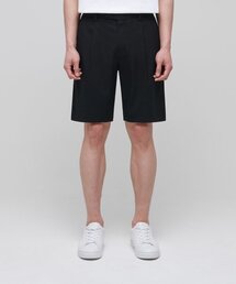 軽量隠しバンディングハーフスラックス[ブラック]