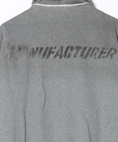 Never mind the XU（ネバーマインドザエックスユー）の「【Never mind the XU】damage oversized zip up hoodie / 【ネバーマインド ザ エックスユー】オーバーサイズダメージジップパーカー（パーカー・メンズ・ブラック/グレー・L）」の4枚目の写真