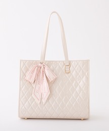 LouLoumei（ルルミー）の「【LouLoumei】スカーフ付きキルティングキャリーオントートバッグ（トートバッグ）」