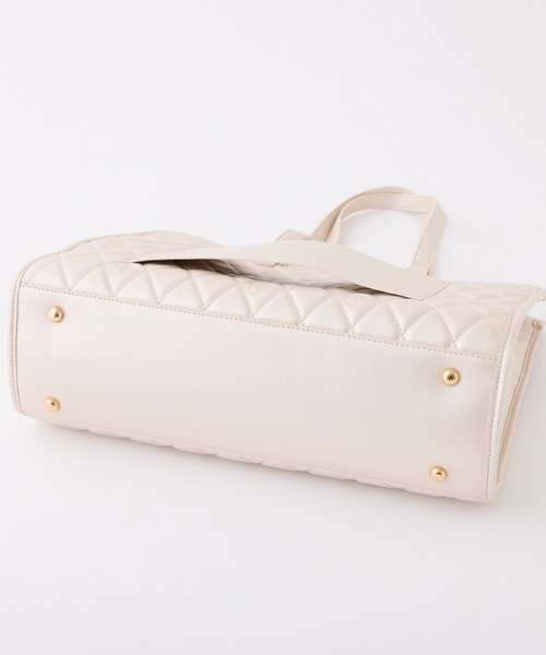 one after another NICE CLAUP（ワンアフターアナザーナイスクラップ）の「【LouLoumei】スカーフ付きキャリーオントートバッグ（トートバッグ・レディース・ブラック/ピンク/ベージュ/サックスブルー・FREE）」の12枚目の写真