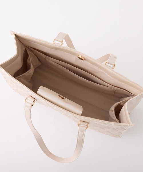 one after another NICE CLAUP（ワンアフターアナザーナイスクラップ）の「【LouLoumei】スカーフ付きキャリーオントートバッグ（トートバッグ・レディース・ブラック/ピンク/ベージュ/サックスブルー・FREE）」の10枚目の写真