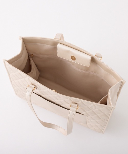 one after another NICE CLAUP（ワンアフターアナザーナイスクラップ）の「【LouLoumei】スカーフ付きキャリーオントートバッグ（トートバッグ・レディース・ブラック/ピンク/ベージュ/サックスブルー・FREE）」の11枚目の写真