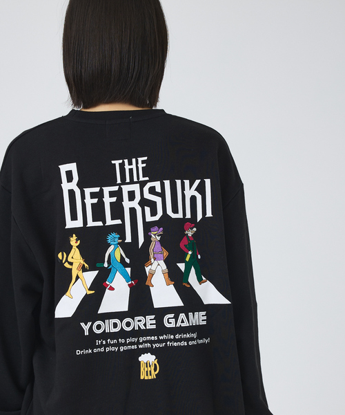 ABAHOUSE（アバハウス）の「【YOIDORE/ヨイドレ】酔い拳法/BEERSUKI 華金/クルースウェットスウェット/ユニセックス（Tシャツ/カットソー・メンズ・ブラック系その他/ホワイト系その他2/ブラック系その他2/ホワイト系その他・M/L）」の21枚目の写真