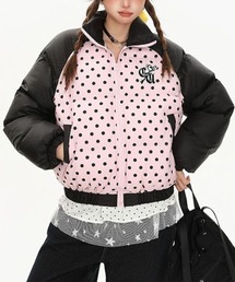 GEMEDA（ジェメダ）の「【秋冬新作】ドット柄ショートダウンジャケット（ダウンジャケット/コート）」