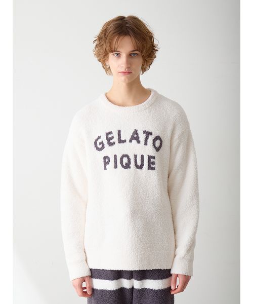 HOMME】パウダーロゴジャガードプルオーバー＆ロングパンツセット