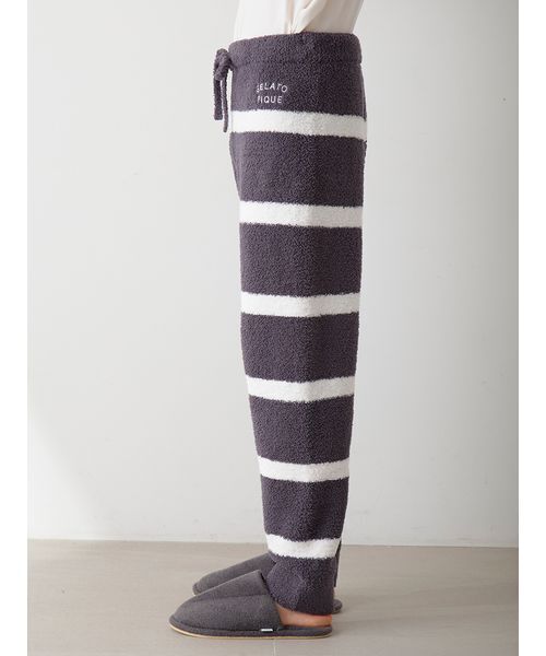 gelato pique(ジェラートピケ)の「【HOMME】パウダーロゴジャガードプルオーバー&ロングパンツセット(ルームウェア/パジャマ・メンズ・チャコールグレー/アイボリー・M/L)」の15枚目の写真