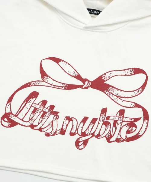 Little sunny bite（リトルサニーバイト）の「littlesunnybite/リトルサニーバイト/short D8 sweat hoodie（パーカー・レディース・ホワイト/ブラック・S/M）」の11枚目の写真