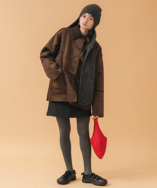 HEILIS（ヘイリス）の「シャギーニットバッグ / ニットバッグ シャギー レッド ブルー イエロー ブラック トレンド 冬服 秋服 小物 赤ニット クリスマス ギフト 贈り物 韓国 シンプル ガーリー ノームコア カジュアル（ハンドバッグ・レディース・レッド/ブラック/ブルー/イエロー・FREE）」の12枚目の写真