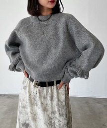 PAGEBOY | フリンジスリーブショートハイネック(Tシャツ/カットソー)