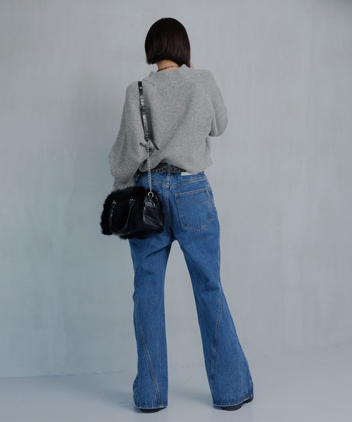 PAGEBOY（ページボーイ）の「フリンジスリーブショートハイネック（Tシャツ/カットソー・レディース・オフホワイト/グレー/ターコイズブルー/ブラック・FREE）」の19枚目の写真