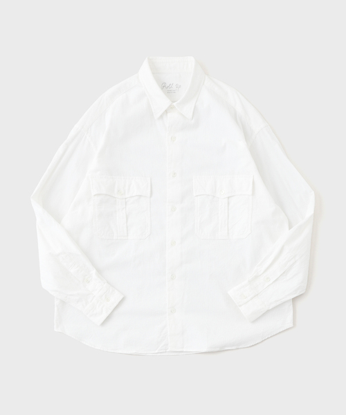PORTER CLASSIC(ポータークラシック)の「PORTER CLASSIC/ポータークラシック R-UP ORGANIC CORDUROY SH PC-016-3685(シャツ/ブラウス・メンズ・ブラック/ホワイト・MEDIUM/LARGE)」の2枚目の写真