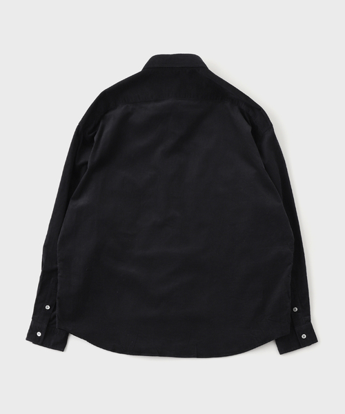 PORTER CLASSIC(ポータークラシック)の「PORTER CLASSIC/ポータークラシック R-UP ORGANIC CORDUROY SH PC-016-3685(シャツ/ブラウス・メンズ・ブラック/ホワイト・MEDIUM/LARGE)」の3枚目の写真