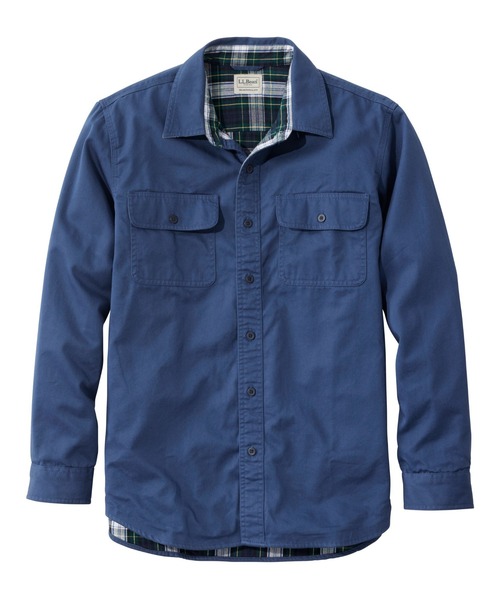 L.L.Bean(エルエルビーン)の「フランネルラインド・ハリケーン・シャツ 米国フィット・レギュラー(シャツ/ブラウス・メンズ・グリーン/ダークネイビー/キャメル/グレー・SMALL/MEDIUM/LARGE/X-LARGE)」の16枚目の写真