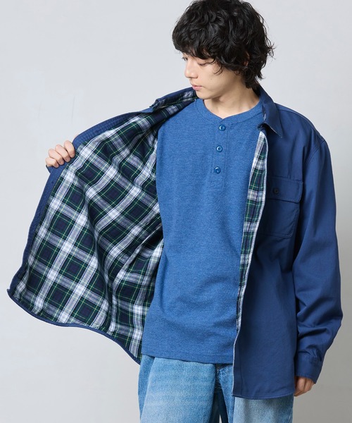 L.L.Bean(エルエルビーン)の「フランネルラインド・ハリケーン・シャツ 米国フィット・レギュラー(シャツ/ブラウス・メンズ・グリーン/ダークネイビー/キャメル/グレー・SMALL/MEDIUM/LARGE/X-LARGE)」の10枚目の写真