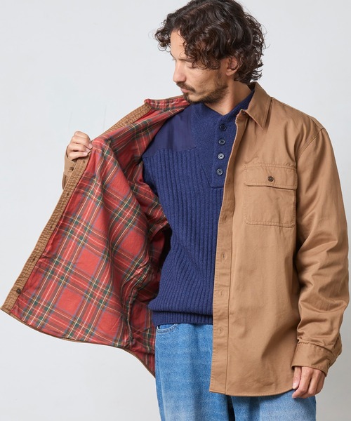 L.L.Bean(エルエルビーン)の「フランネルラインド・ハリケーン・シャツ 米国フィット・レギュラー(シャツ/ブラウス・メンズ・グリーン/ダークネイビー/キャメル/グレー・SMALL/MEDIUM/LARGE/X-LARGE)」の21枚目の写真