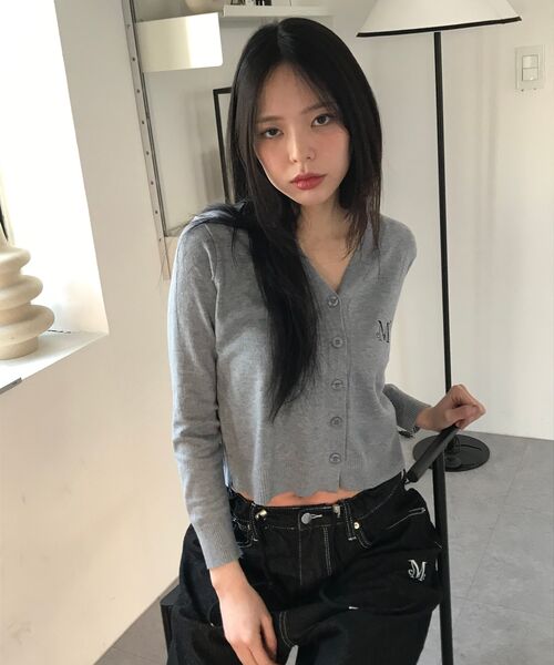 MUCENT(ムセント)の「シグニチャー円形バッグロゴデニムパンツ 男女共用(デニムパンツ・レディース・ブラック・FREE)」の5枚目の写真