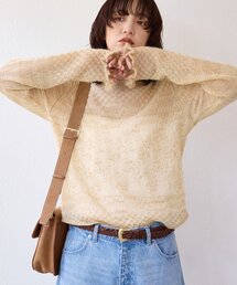 RIVE DROITE | 【à Nice （ア ・ニース）】モヘヤジャカードニット(ニット/セーター)