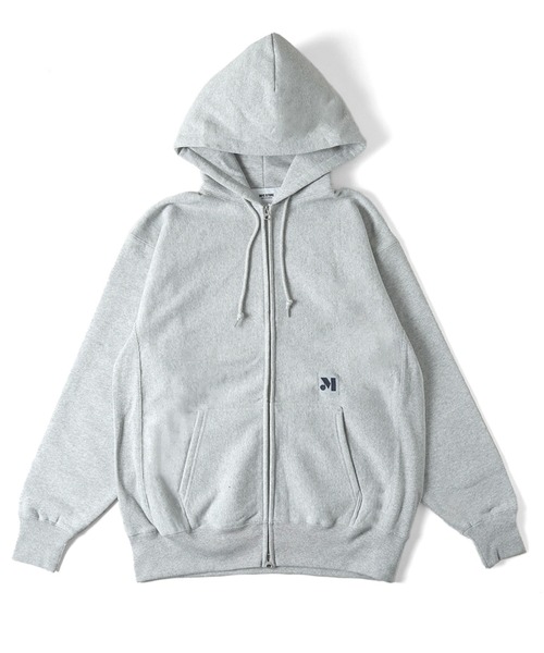MFC STORE（エムエフシーストア）の「MFC STORE “M” GEOMETRY ZIP HOODIE（パーカー・メンズ・ブラック/アッシュ/グレー系/ネイビー/ブルー系・S/M/L/XL）」の4枚目の写真